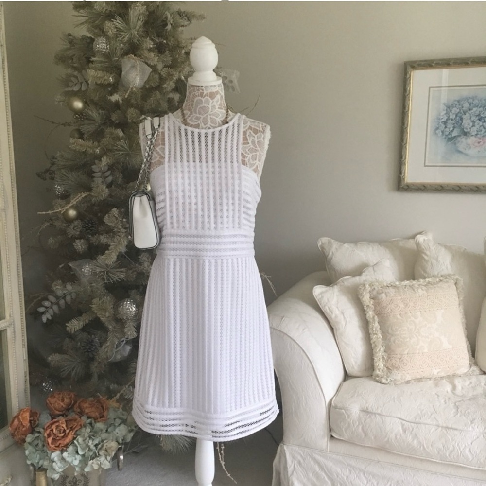 Lilly Pulitzer White Lace Midi Dress